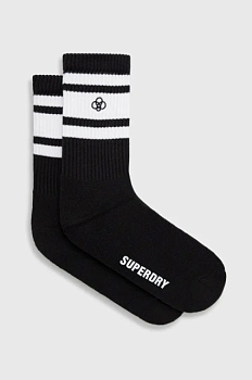 foto шкарпетки superdry чоловічі колір чорний