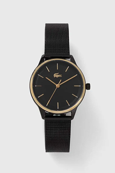 foto годинник lacoste жіночий колір чорний
