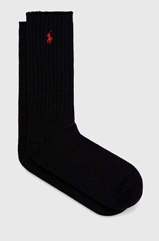 foto шкарпетки polo ralph lauren чоловічі колір чорний