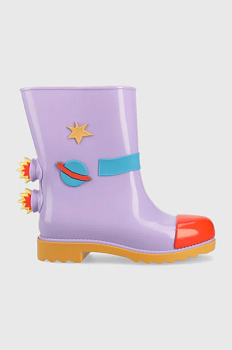 foto дитячі гумові чоботи melissa rain boot + fabula inf колір фіолетовий