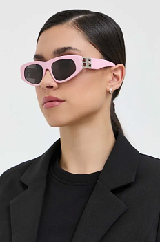 foto сонцезахисні окуляри balenciaga bb0095s жіночі колір рожевий