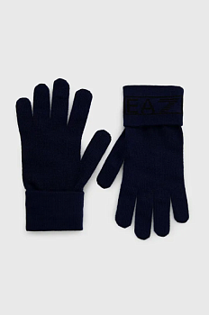foto рукавички ea7 emporio armani чоловічі колір синій