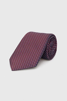 foto краватка з домішкою шовку boss колір червоний
