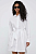 foto бавовняна сукня sisley колір білий mini oversize