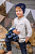 foto дитяча шапка jamiks hektor колір синій з тонкого трикотажу