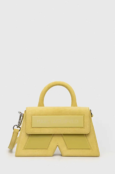 foto замшева сумочка karl lagerfeld колір жовтий