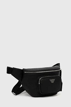 foto сумка на пояс emporio armani колір чорний