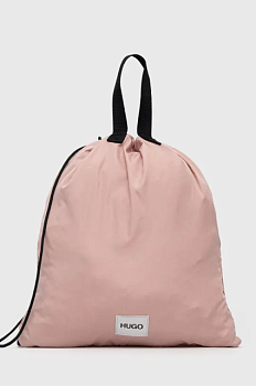 foto рюкзак hugo колір рожевий гладкий