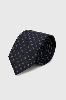 foto шовковий галстук boss колір синій