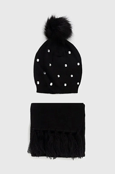 foto дитяча шапка і шарф birba&trybeyond колір чорний