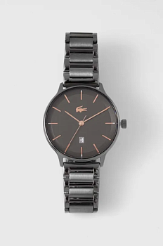 foto годинник lacoste чоловічий колір сірий