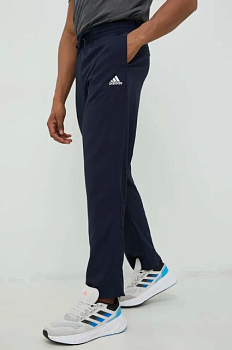 foto штани для тренувань adidas stanford чоловічі колір синій з аплікацією