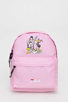 foto дитячий рюкзак fila колір рожевий великий з принтом