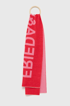 foto шарф з домішкою вовни frieda & freddies колір рожевий візерунок