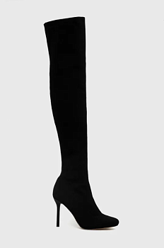 foto чоботи aldo halobrennon жіночі колір чорний на шпильці