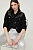 foto джинсова куртка answear lab x лімітована колекція sisterhood жіноча колір чорний перехідна oversize