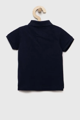 Podrobnoe foto дитяча бавовняна футболка поло zippy колір синій однотонний