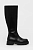 foto шкіряні чоботи vagabond cosmo жіночі колір чорний на платформі