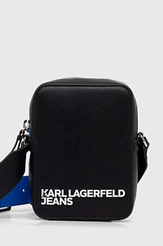 foto рюкзак karl lagerfeld jeans чоловічий колір чорний великий однотонний