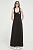 foto сукня з домішкою льону love moschino колір чорний maxi облягаюча