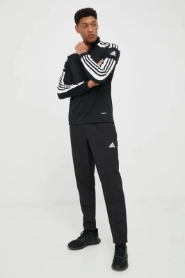 Podrobnoe foto штани для тренувань adidas performance entrada 22 чоловічі колір чорний однотонні
