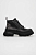 foto шкіряні черевики karl lagerfeld trekka max жіночі колір чорний на платформі kl43540