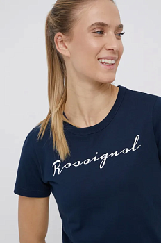 foto бавовняна футболка rossignol колір синій