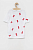 foto дитяча бавовняна футболка fila колір білий візерунок
