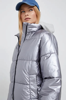 foto куртка y.a.s жіноча колір срібний перехідна