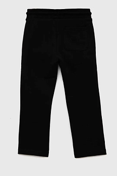 foto дитячі спортивні штани calvin klein jeans колір чорний візерунок