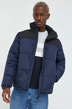 foto куртка solid чоловіча колір синій зимова