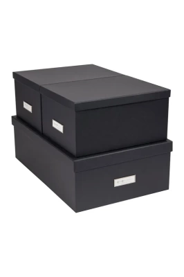Podrobnoe foto bigso box of sweden набір коробок для зберігання inge (3-pack)