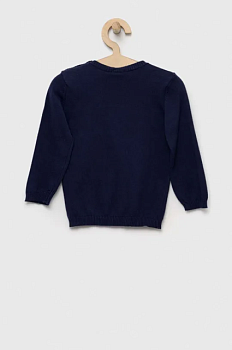 foto бавовняний светр для немовлят united colors of benetton колір синій