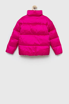 foto дитяча куртка tommy hilfiger колір рожевий
