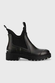 foto гумові чоботи calvin klein jeans yw0yw01034 bds chelsea rain boots жіночі колір чорний
