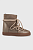 foto шкіряні чоботи inuikii classic wedge колір коричневий 75203-005