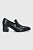foto шкіряні туфлі tiger of sweden колір чорний каблук блок
