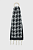 foto шарф answear lab жіночий колір чорний візерунок
