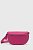 foto шкіряна сумка на пояс answear lab колір рожевий
