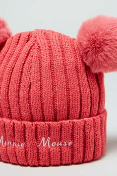 foto дитяча шапка і рукавички ovs колір рожевий