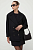 foto пальто з домішкою вовни patrizia pepe колір чорний перехідний oversize
