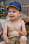 foto дитяча бавовняна шапка jamiks колір жовтий однотонна