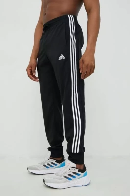 Podrobnoe foto штани для тренувань adidas чоловічі колір чорний з аплікацією