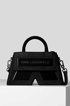 foto замшева сумочка karl lagerfeld колір чорний