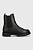 foto шкіряні черевики tommy hilfiger zip boot жіночі колір чорний на плоскому ходу
