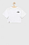 foto дитяча бавовняна футболка the north face колір білий з принтом