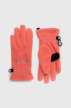 foto дитячі рукавички columbia колір рожевий