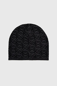 foto шапка і шарф calvin klein колір чорний
