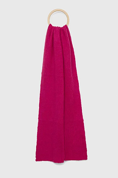 foto шаль з шерстю answear lab колір рожевий однотонний