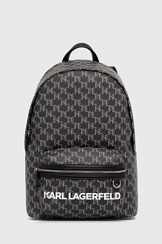 foto рюкзак karl lagerfeld чоловічий колір чорний великий візерунок